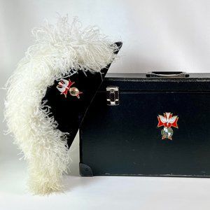 Vintage Knights Of Columbus Bicorn Dress Hat by Lynch & Kelly with Carrying Box